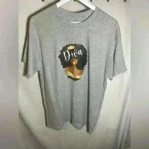Graphic Tee Large ‘Diva’
